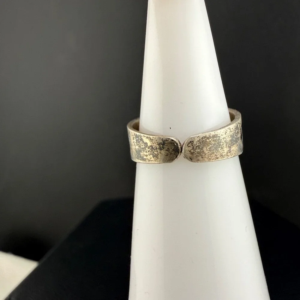 Vintage Signed Sterling Silver Toe Ring Size 2 Pinky
